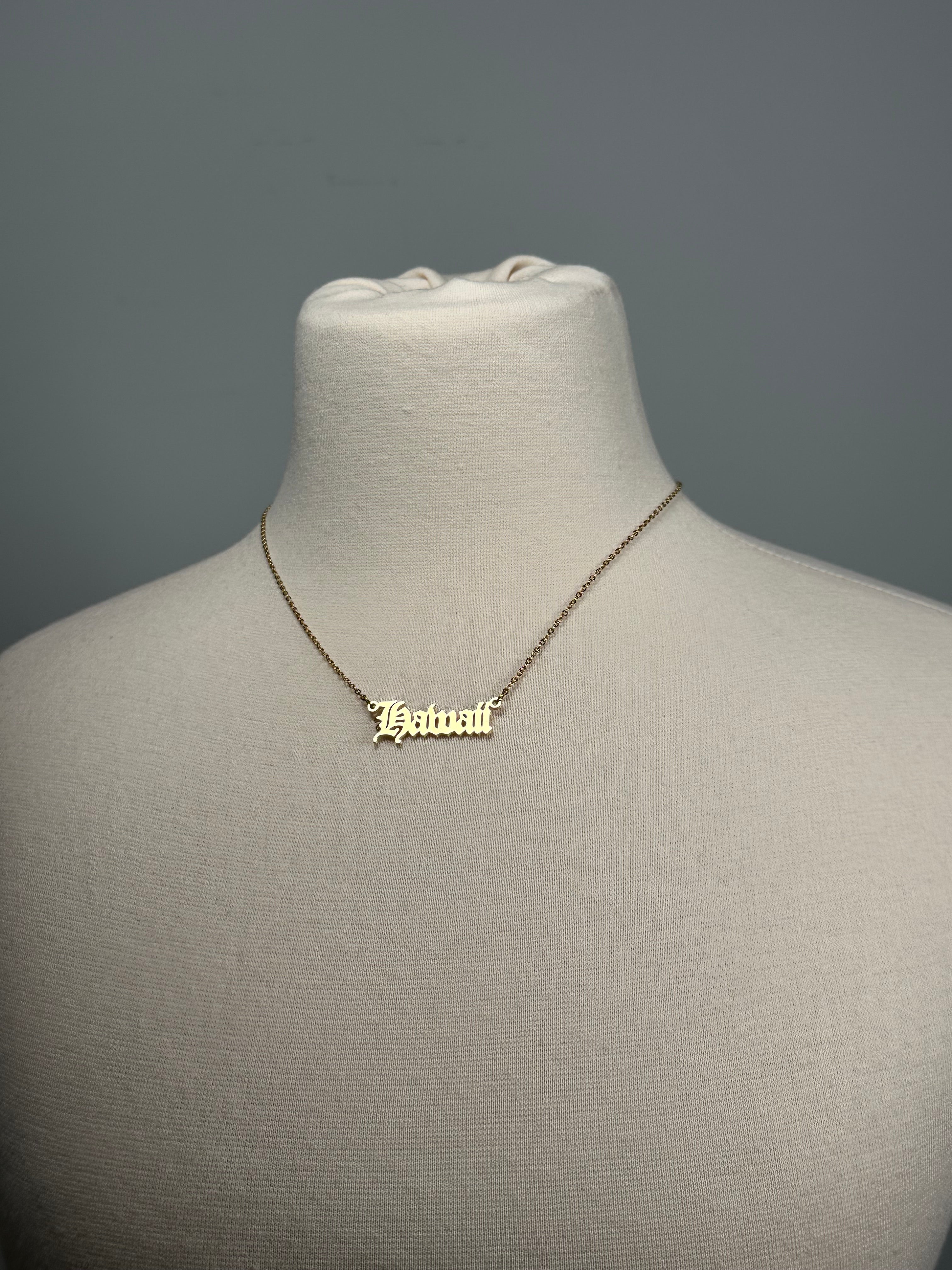 HAWAII plated necklace