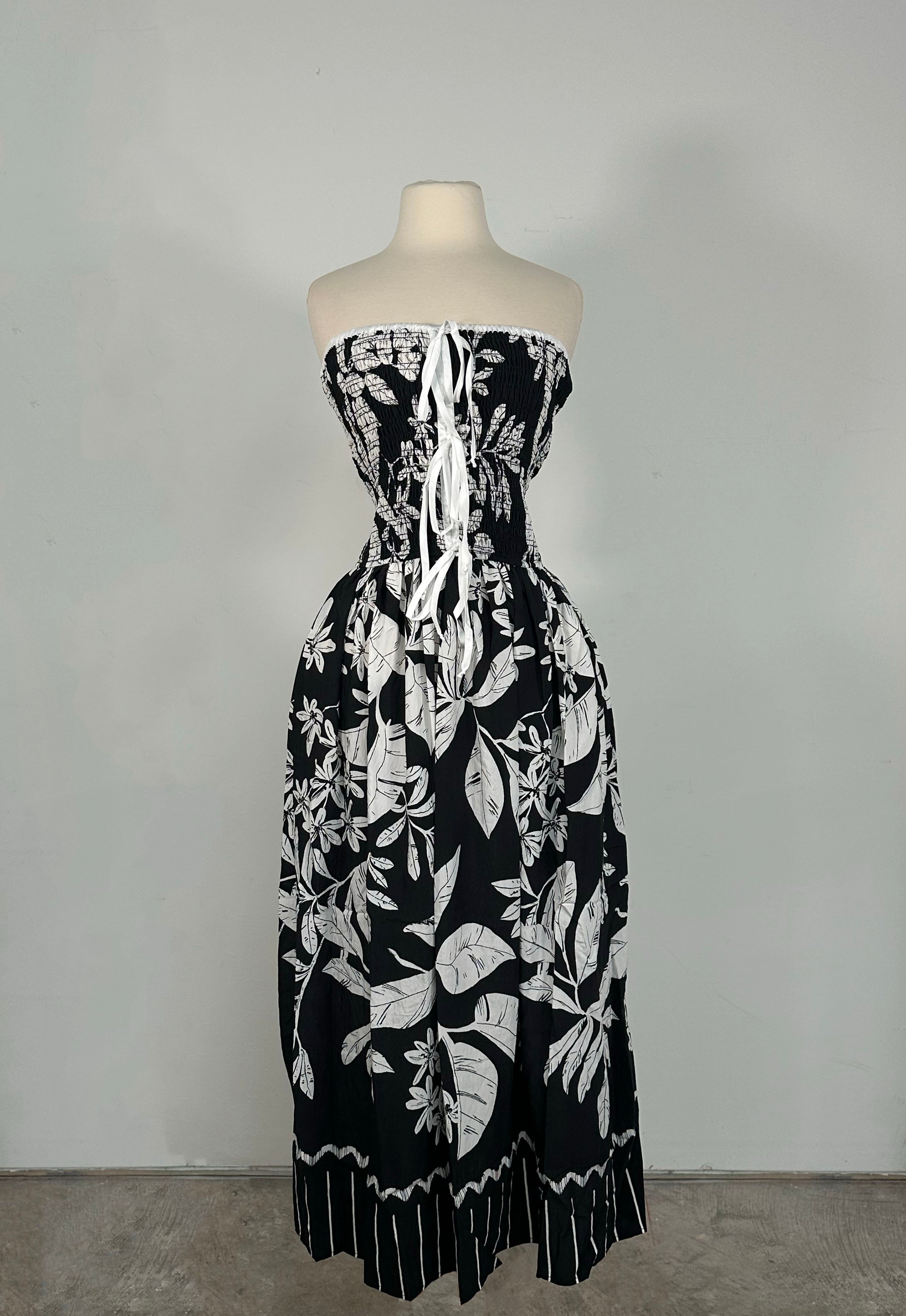 EVELYN smocked tube dress