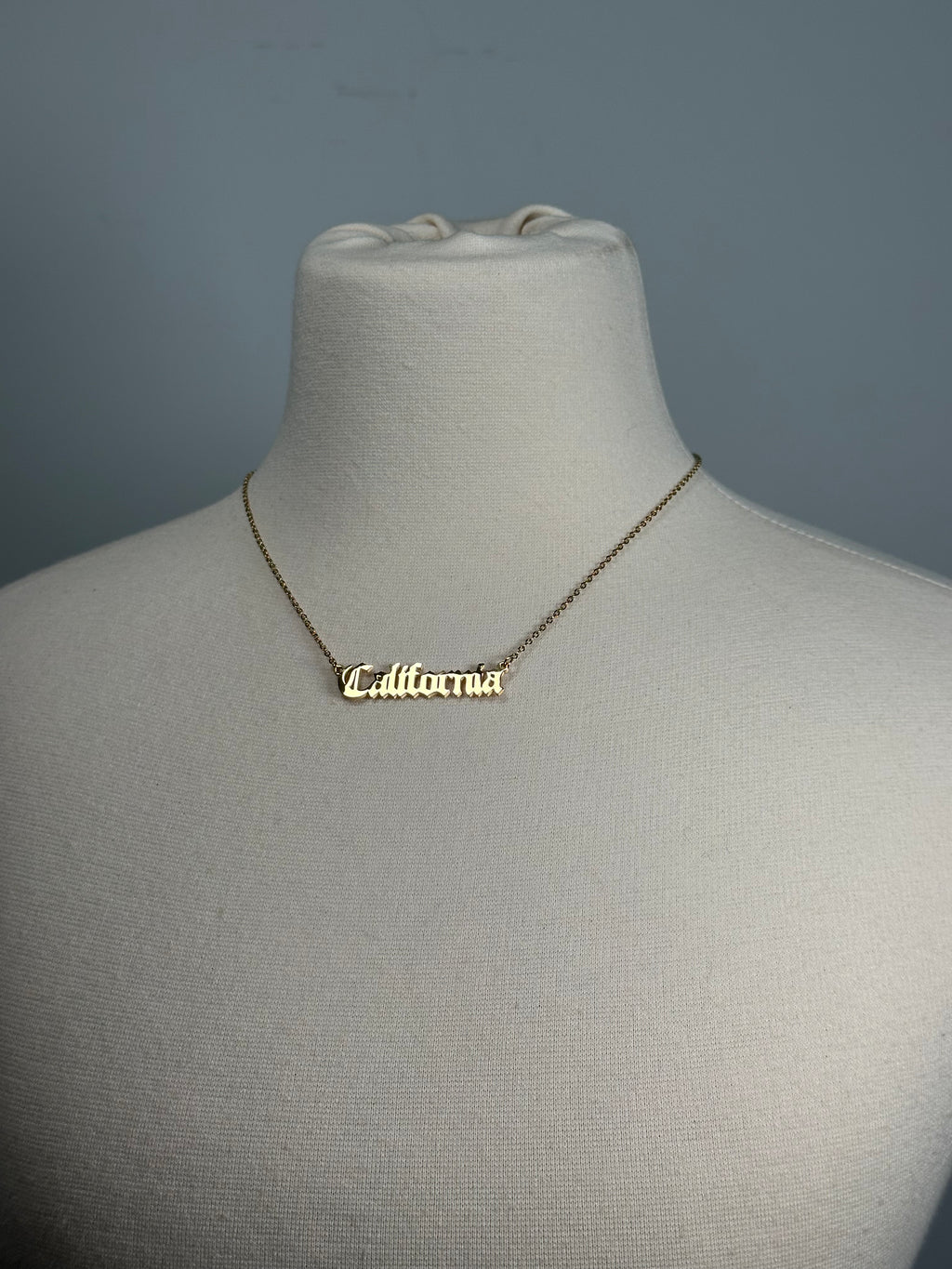 CALIFORNIA plated necklace