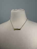 H-TOWN plated necklace