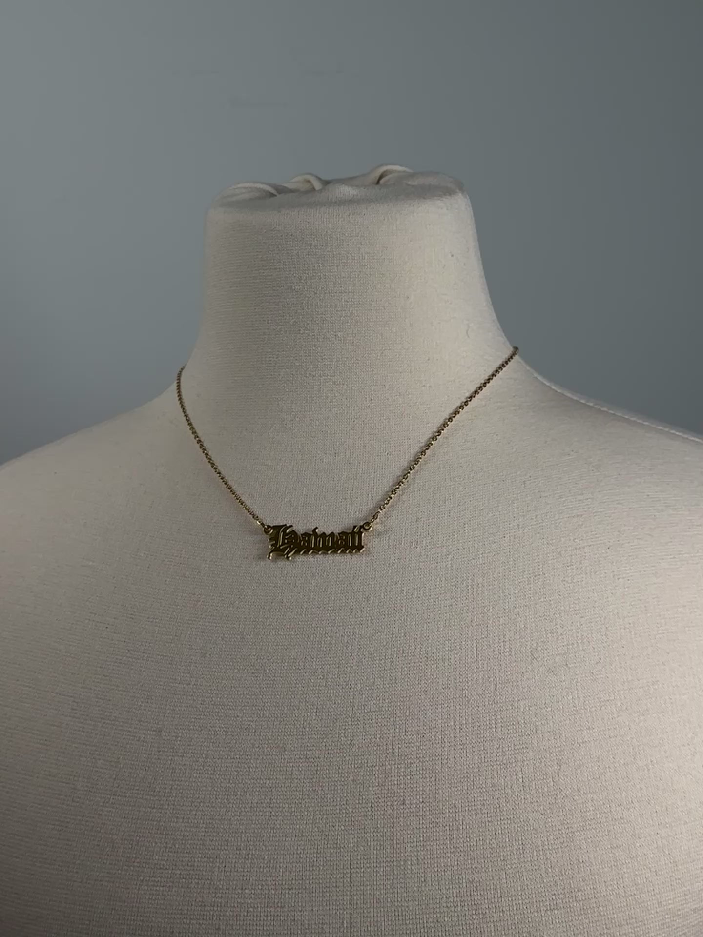 HAWAII plated necklace