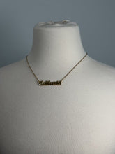 Load and play video in Gallery viewer, CALIFORNIA plated necklace
