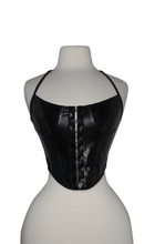 Load image into Gallery viewer, Megan Faux leather crop top
