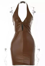 Load image into Gallery viewer, Jennifer faux leather dress
